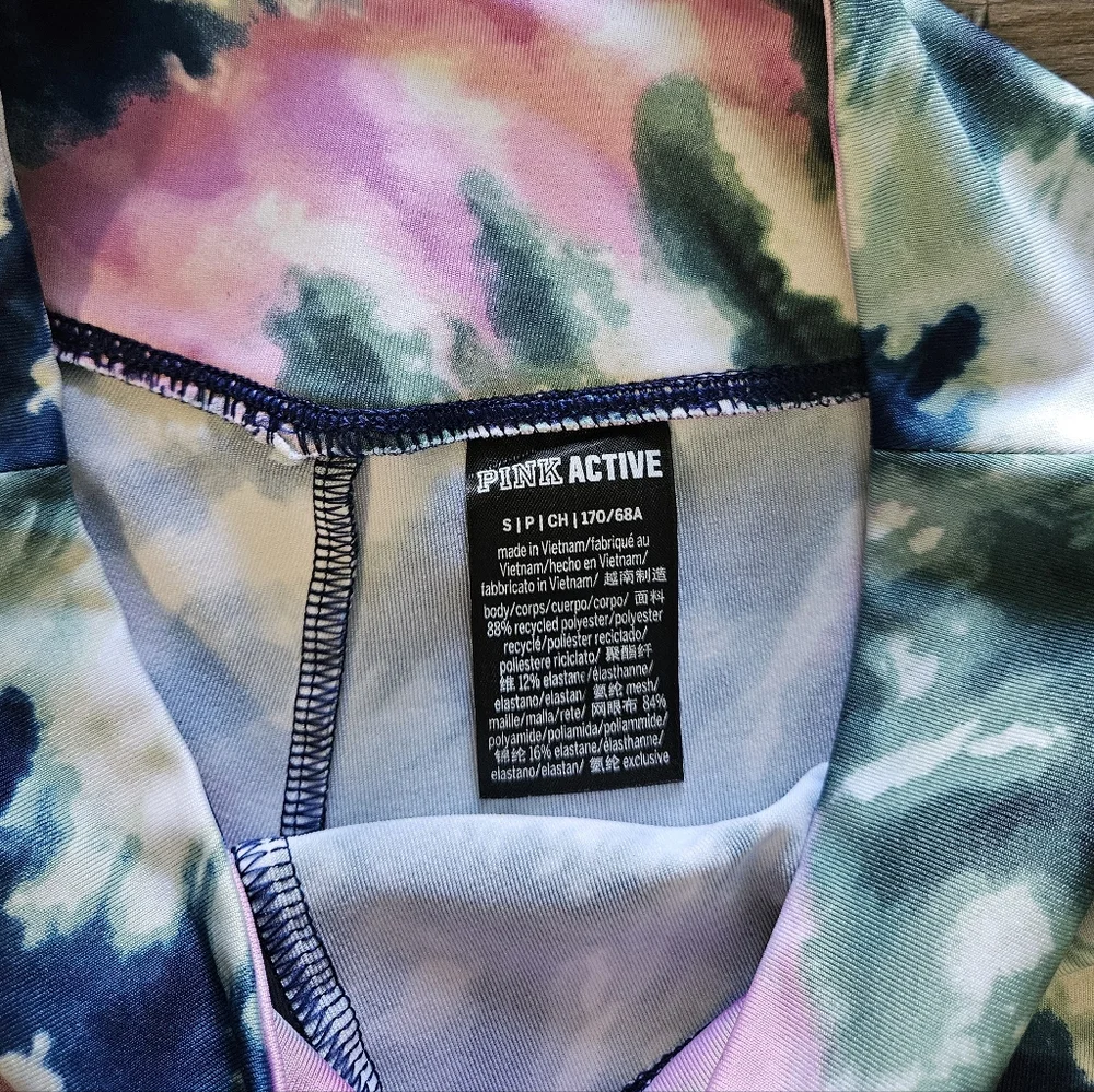 PINK Victoria's Secret Ultimate High Waist 6' Inseam Tie‎ Dye Biker Shorts
